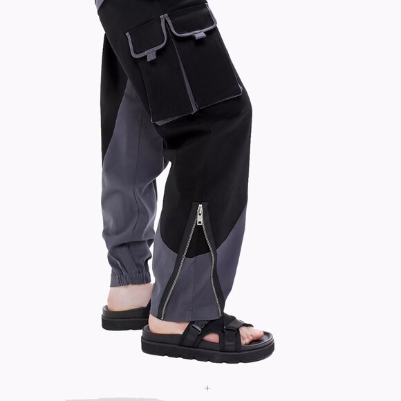 SOLD OUT I.AM. GIA FRANCES Black Gray Cargo Pants ZIP-Away Convertible Shorts S - Picture 6 of 6